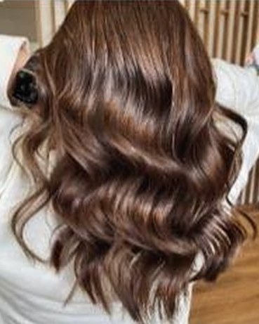 Chocolate brunette with waves