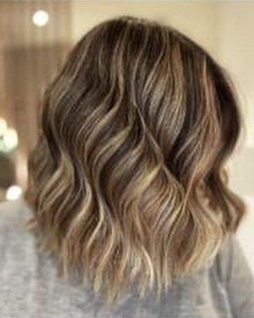 Bronde balayage with soft waves